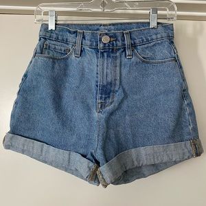 BDG high waist denim shorts size 25